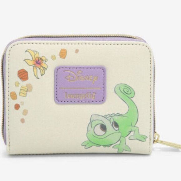 Loungefly Bags Loungefly Disney Tangled Rapunzel Wallet Pascal Lanterns Zip Around Poshmark